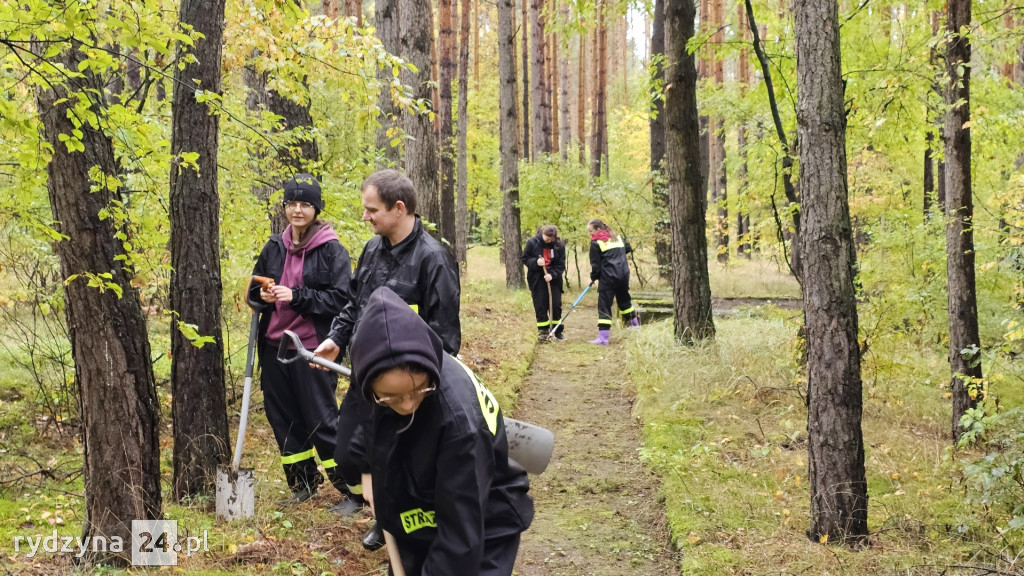 sprzątali mogiły w lesie pod Rydzyną