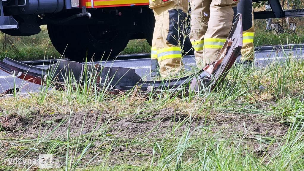 Kolizja na drodze wojewódzkiej 309 w Dąbczu