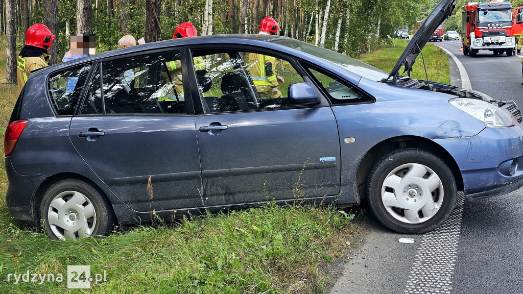 Kolizja na drodze wojewódzkiej 309 w Dąbczu