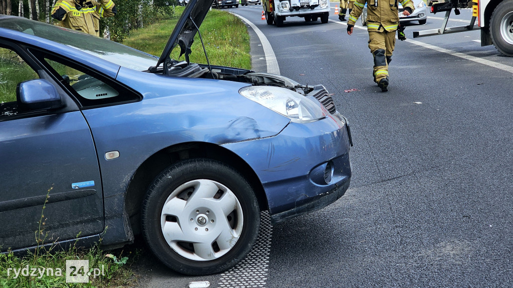 Kolizja na drodze wojewódzkiej 309 w Dąbczu