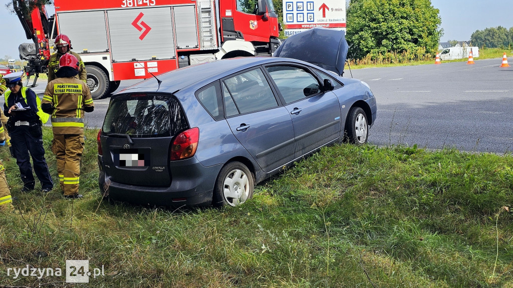 Kolizja na drodze wojewódzkiej 309 w Dąbczu