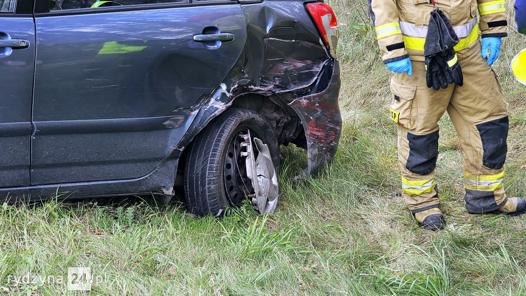 Kolizja na drodze wojewódzkiej 309 w Dąbczu