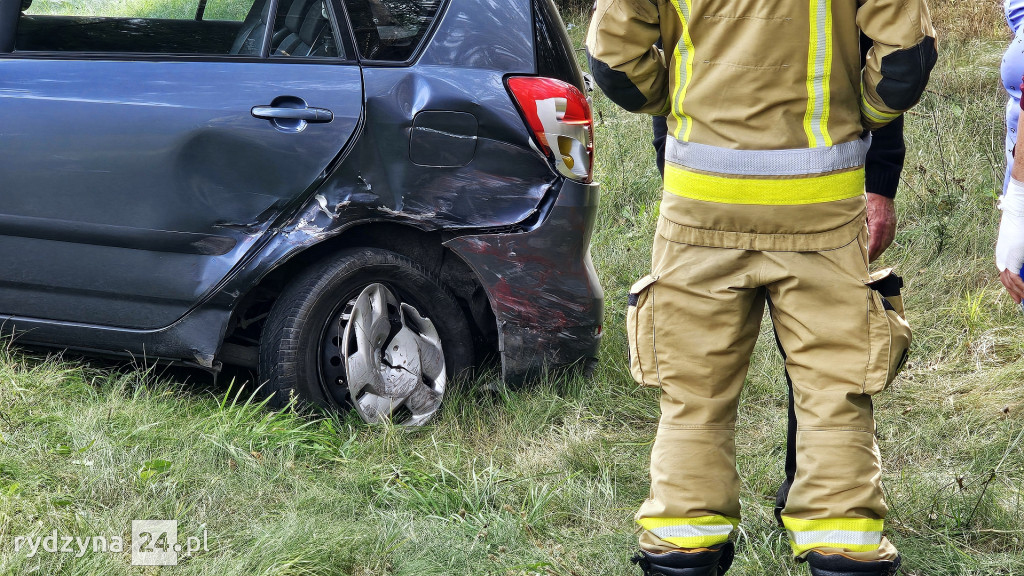 Kolizja na drodze wojewódzkiej 309 w Dąbczu