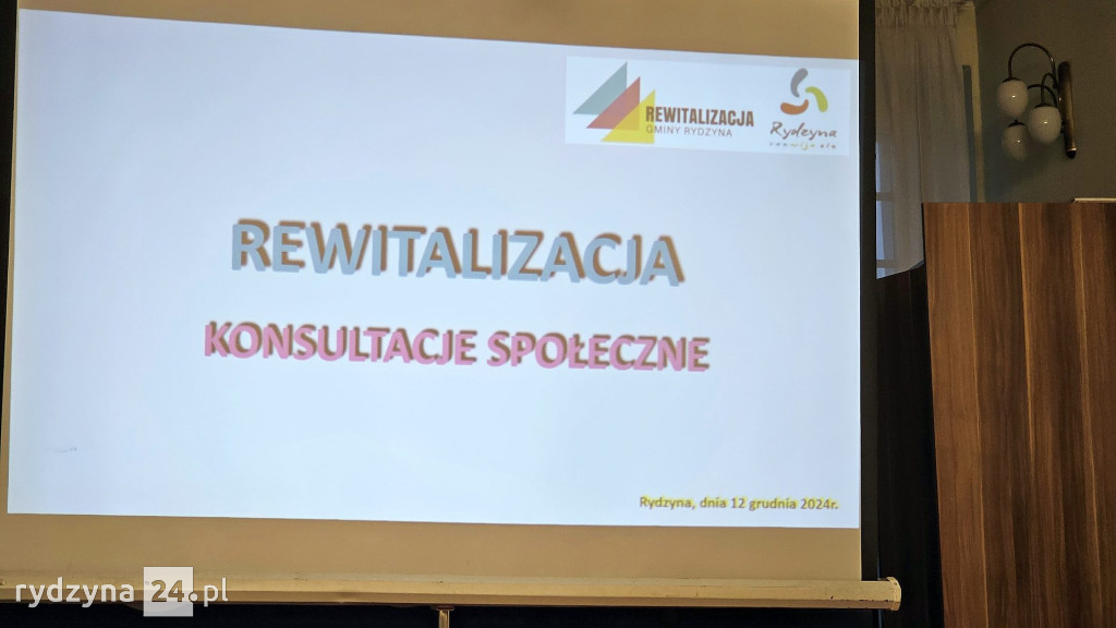 Konsultacje społeczne w sprawie rewitalizacji Gminy Rydzyna