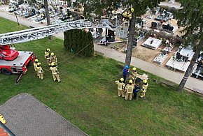 Strażacy z Rydzyny i Dąbcza doskonalili umiejętności ratownictwa wysokościowego-97472