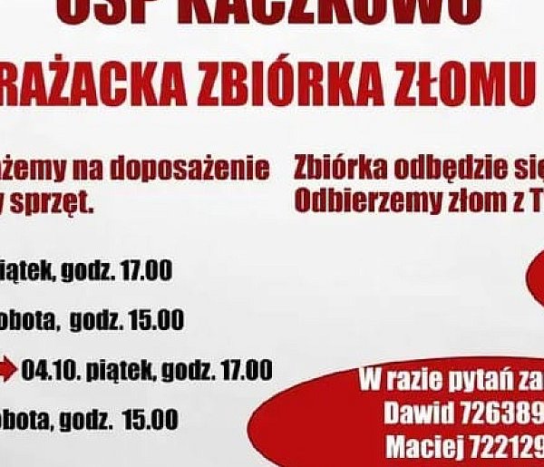 Strażacka Zbiórka Złomu OSP Kaczkowo – Wsparcie na Doposażenie Jednostki-99969