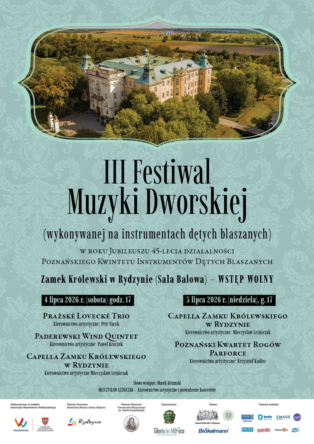 Wielkie święto muzyki na Zamku Królewskim w Rydzynie