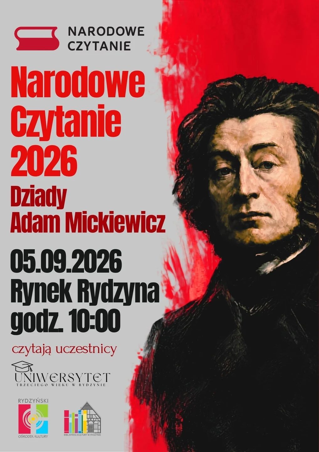 Narodowe Czytanie 2026 w Rydzynie