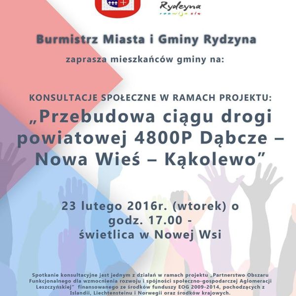 Konsultacje społeczne dot. przebudowy drogi