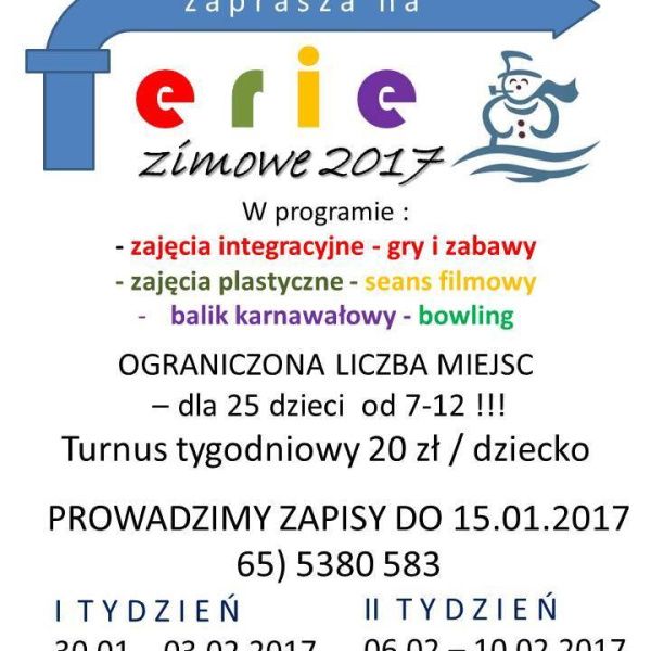 Ferie w Rydzynie – ROK zaprasza