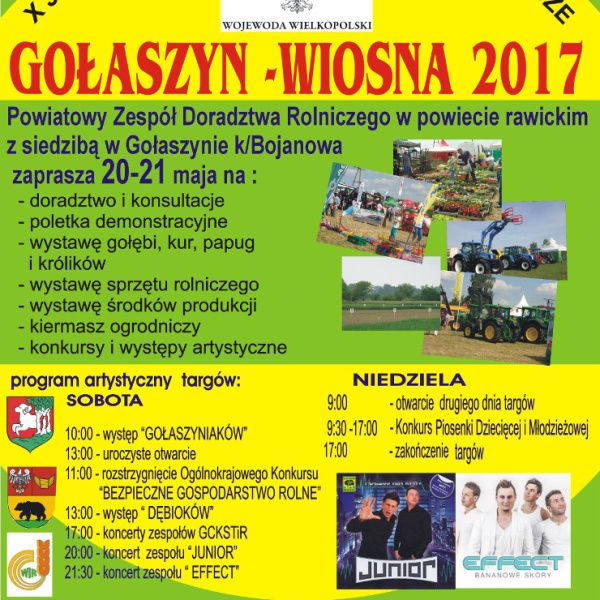 Regionalne Targi Rolnicze – wiosna 2017 w Gołaszynie