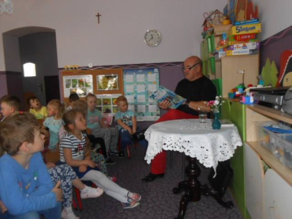 Gabriel Roszak w przedszkolu w Kłodzie