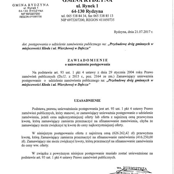 Trzech wykonawców złożyło oferty w II przetargu