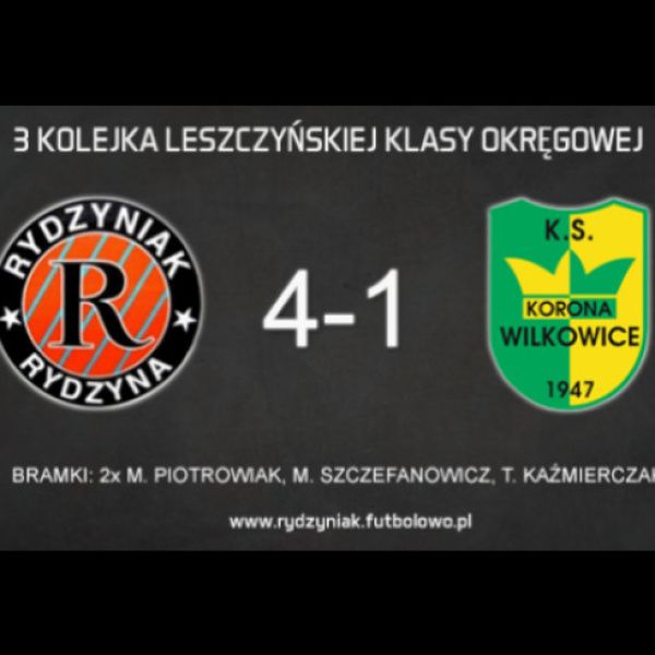 4 zwycięstwo Rydzyniaka z rzędu