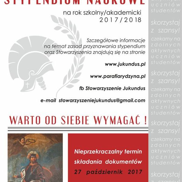 Stypendium naukowe od „JUKUNDUSA”