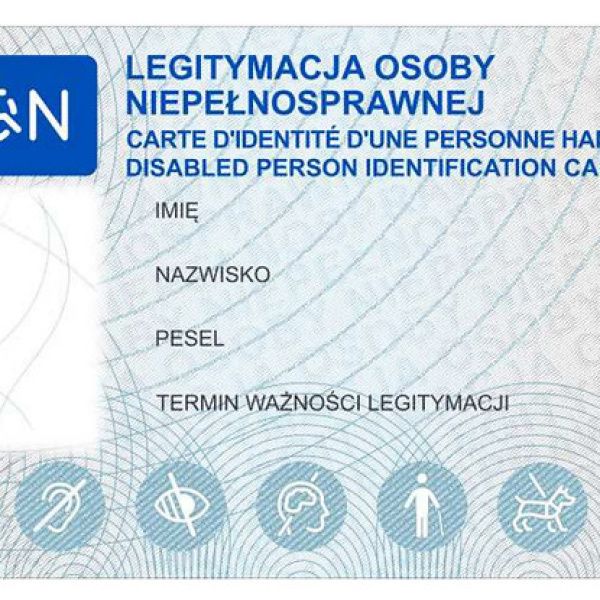 Nowe legitymacje dla osób niepełnosprawnych