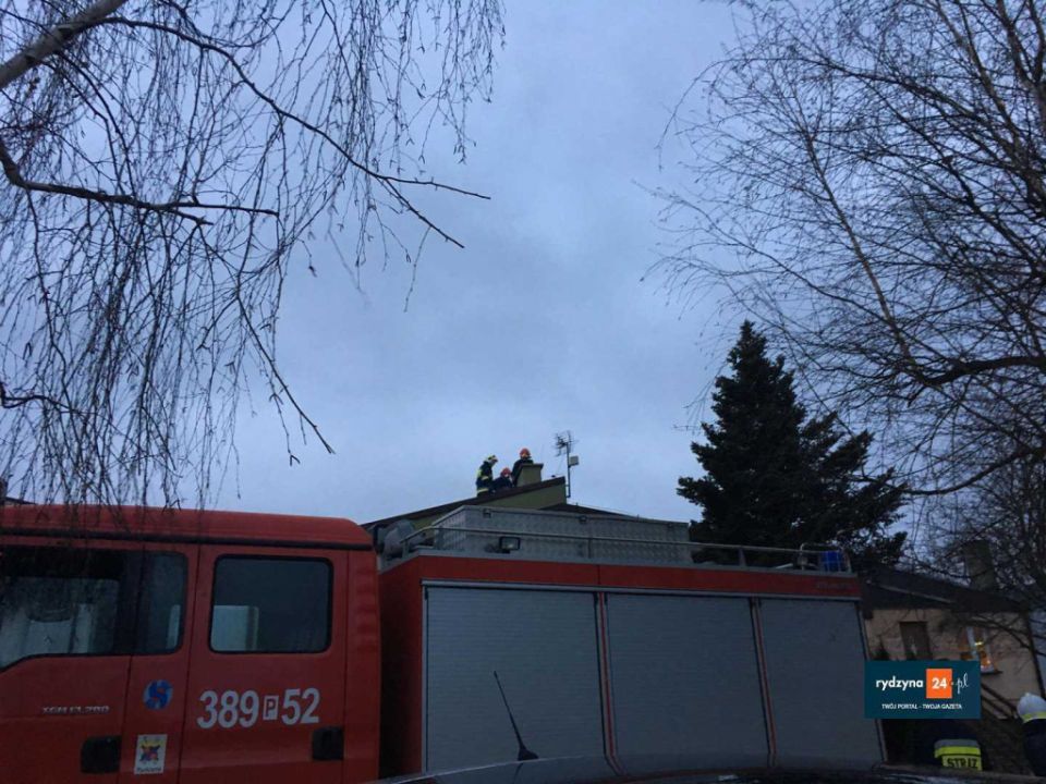 Pożar sadzy w Kłodzie