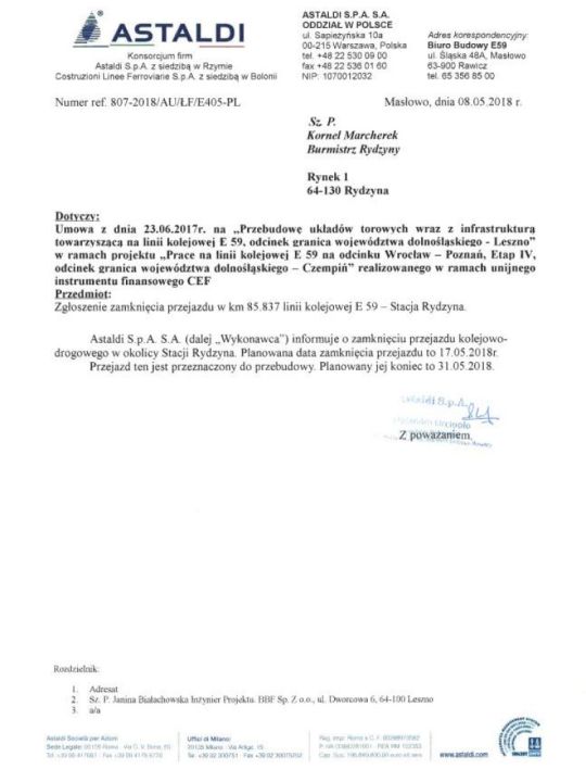 Zamkną przejazd kolejowy w Kłodzie