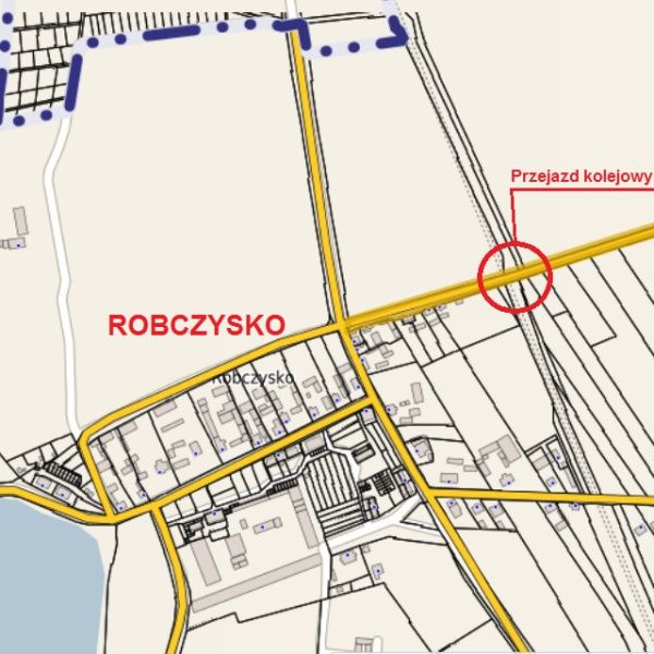 Czy PKP zlikwiduje przejazd w Robczysku ?