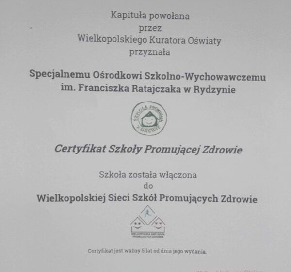 SOSW w Rydzynie promuje zdrowie