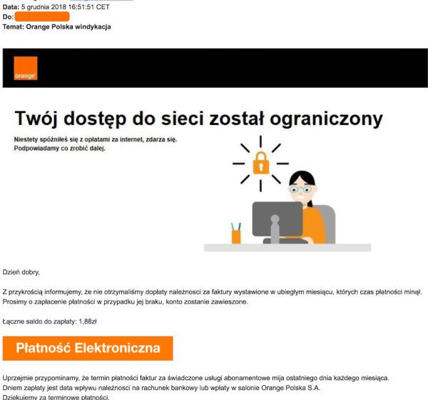  Uwaga na fałszywe e-maile