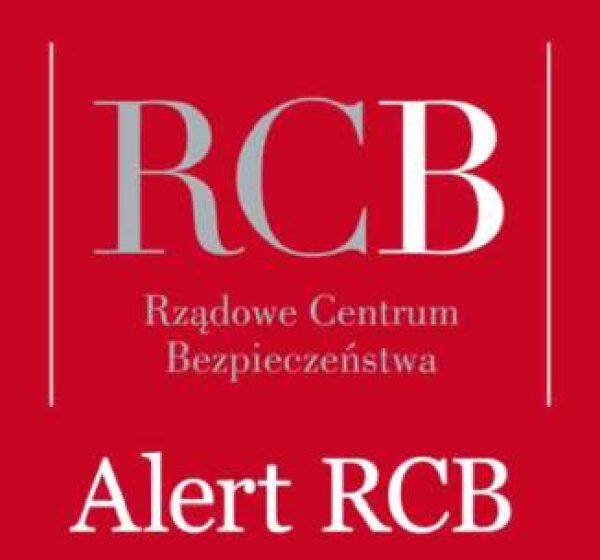  Alert Rządowego Centrum Bezpieczeństwa