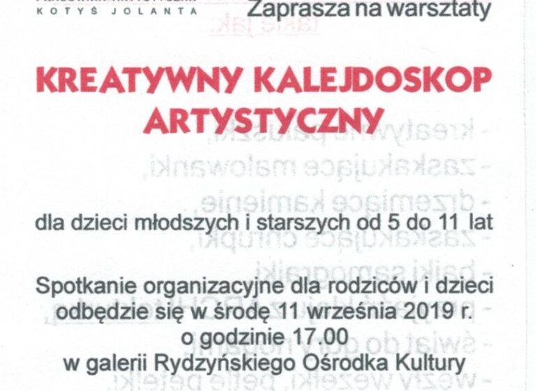  Kreatywne warsztaty z KOTart w Dąbczu i Rydzynie