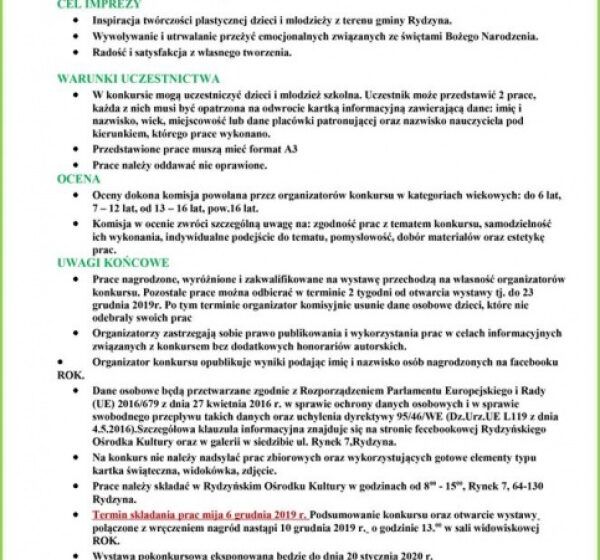  Konkurs „Boże Narodzenie w moich oczach”