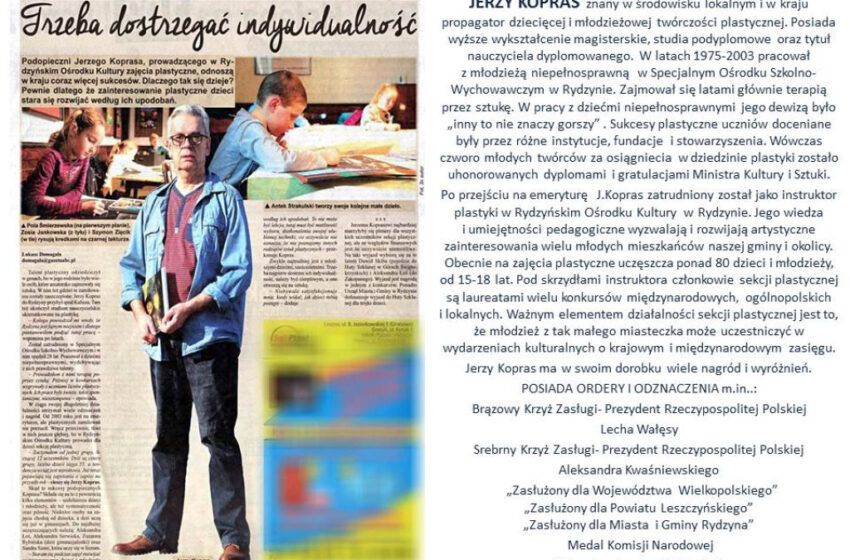  Jerzy Kopras „Zasłużony dla Kultury Polskiej”