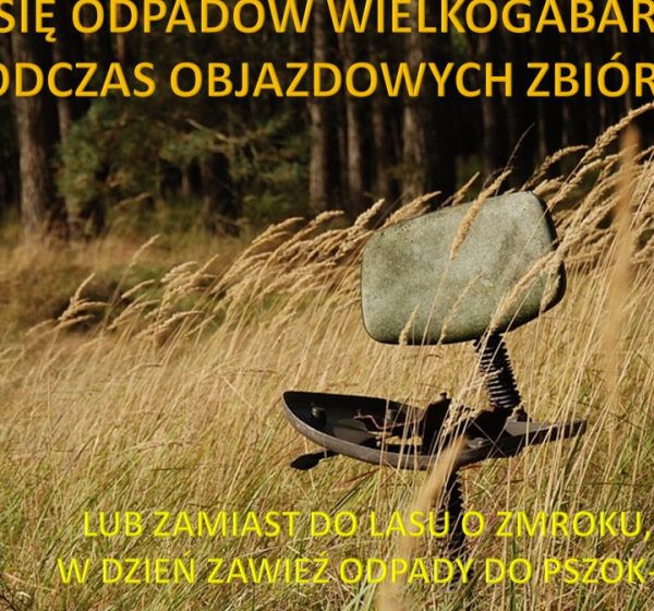  Objazdowe zbiórki odpadów wielkogabarytowych i zużytego sprzętu elektrycznego i el