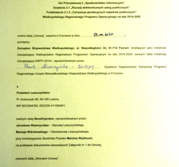  Projekt geodezyjny powiatu już ma dofinansowanie