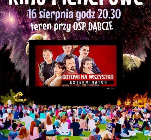  Kino plenerowe w Dąbczu, kino pod chmurką