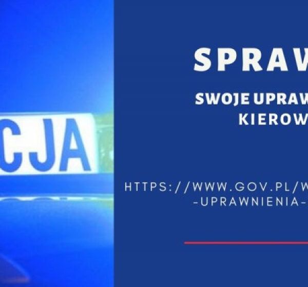  SPRAWDŹ UPRAWNIENIA KIEROWCY NA STRONIE GOV.PL
