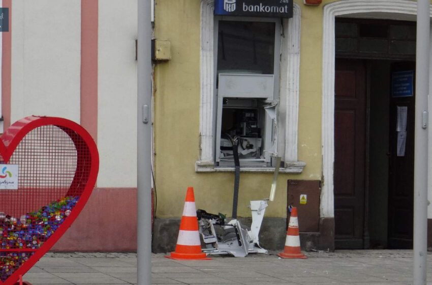  Wysadzono bankomat w Rydzynie [VIDEO]