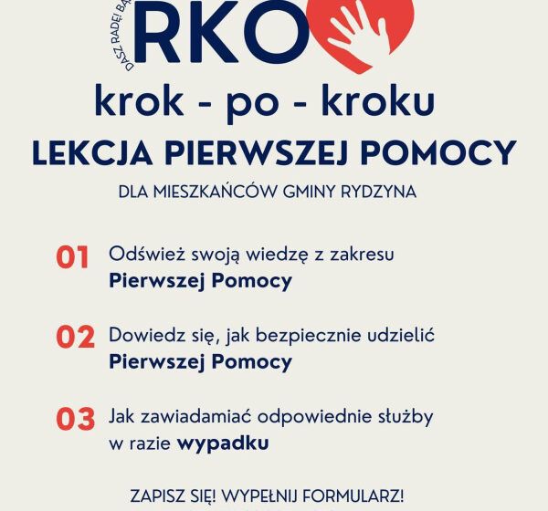  Zapisz się na „Lekcję Pierwszej Pomocy”