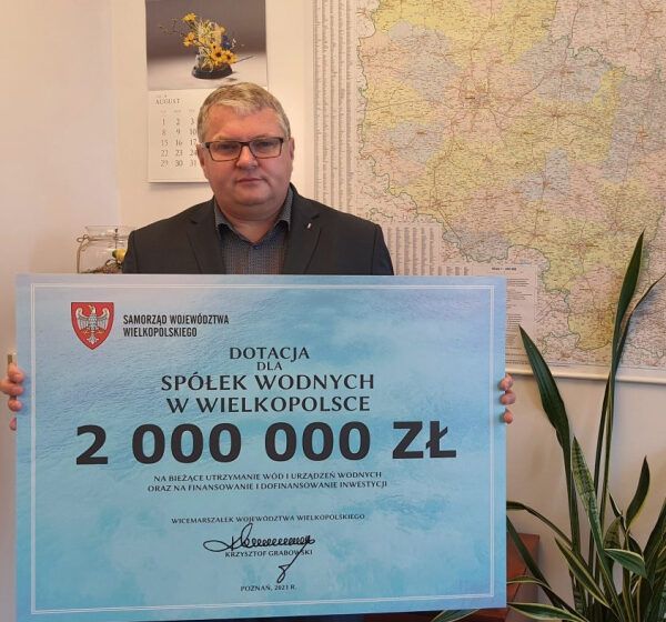  2 mln zł dla Spółek Wodnych z Wielkopolski
