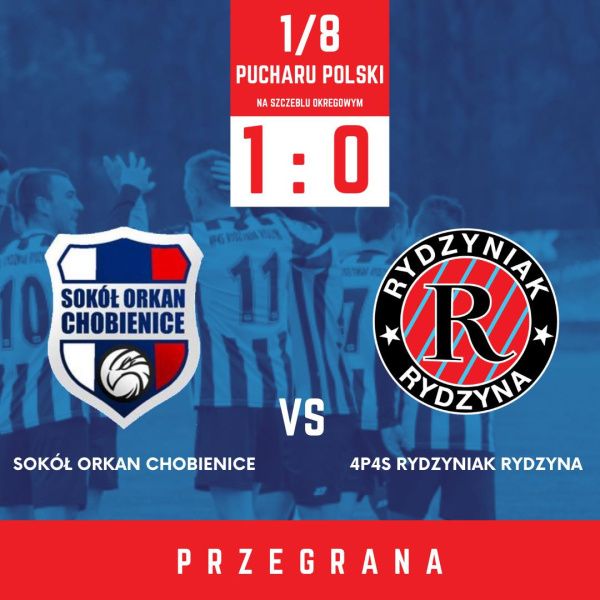 4P4S Rydzyniak Rydzyna odpada z Pucharu Polski