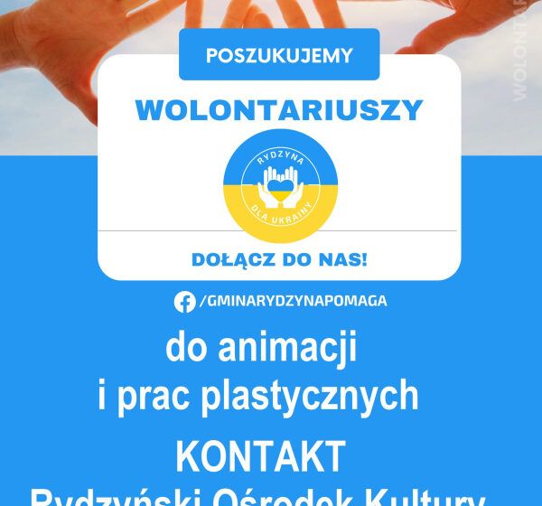  ROK Rydzyński Ośrodek Kultury szuka wolontariuszy