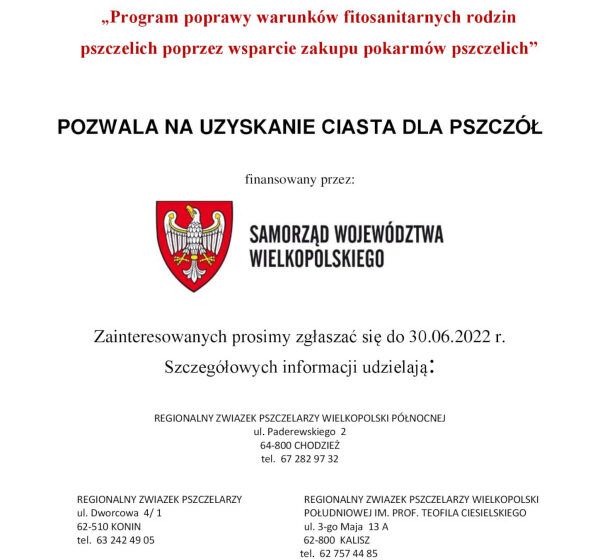  CIASTO DLA PSZCZÓŁ