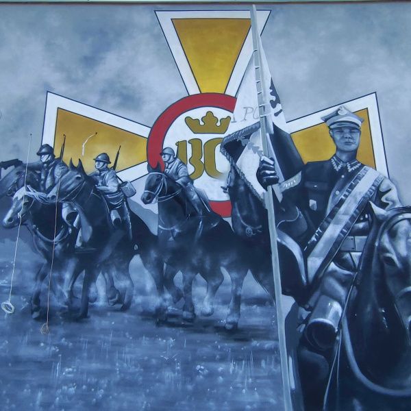 Mural na szkole w Rydzynie
