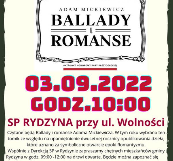  Narodowe Czytanie 2022 – LIVE