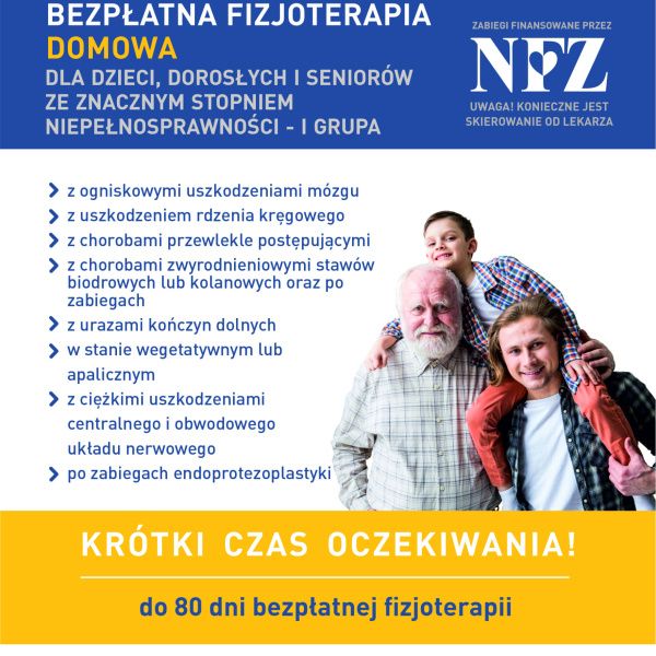 Bezpłatna fizjoterapia w powiecie leszczyńskim