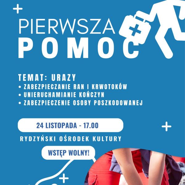 Zapraszają na bezpłatny kurs Pierwszej Pomocy Przedmedycznej.