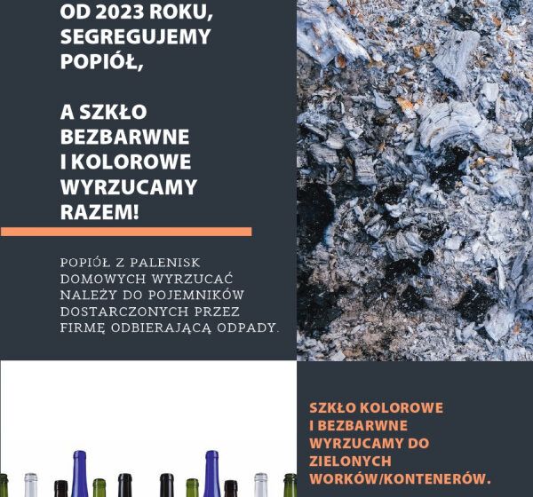  OD NOWEGO ROKU ZMIANY W SEGREGACJI ODPADÓW