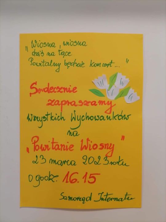 Wychowankowie Internatu SOSW w Rydzynie pożegnali zimę