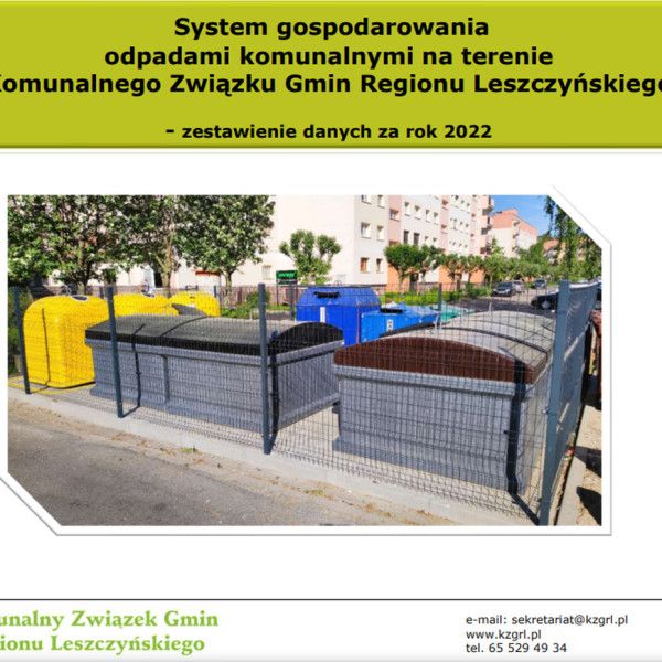 Podsumowanie stanu gospodarki odpadami za 2022 rok