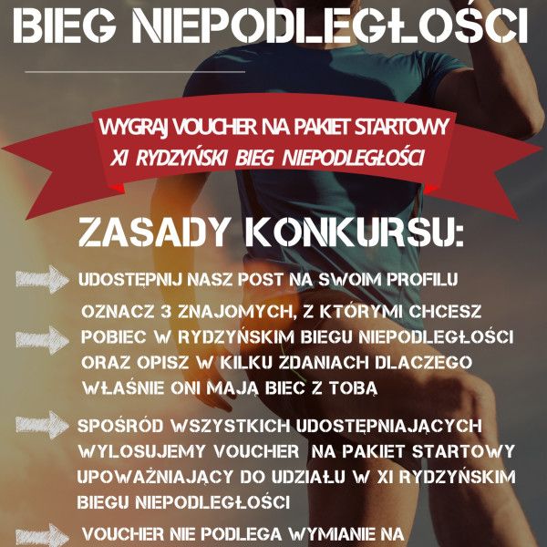 Wygraj VOUCHER Na Pakiet Startowy XI Rydzyński Bieg Niepodległości