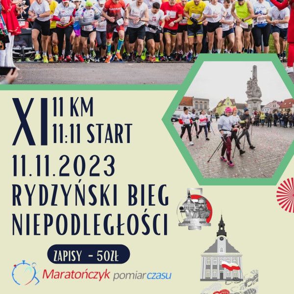 Są jeszcze wolne miejsca w 11 edycji Rydzyńskiego Biegu Niepodległości