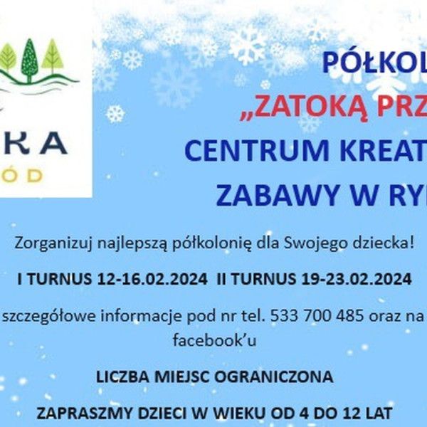 Ferie zimowe z Zatoką Przygód Centrum Kreatywnej Zabawy