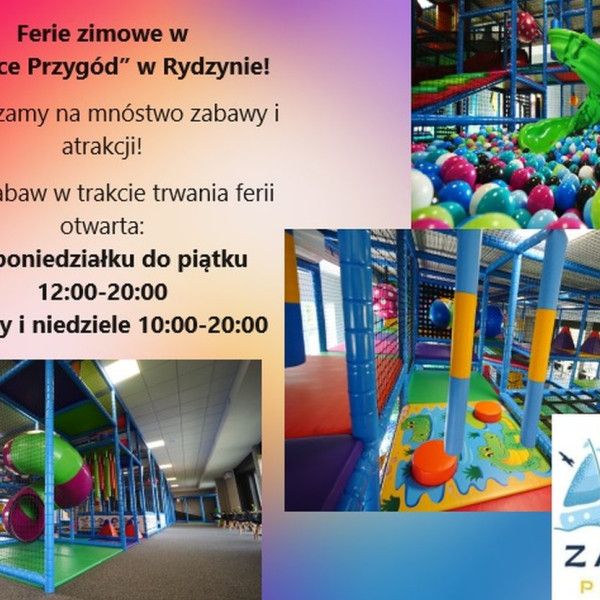 Ferie zimowe w Zatoce Przygód Centrum Kreatywnej Zabawy w Rydzynie